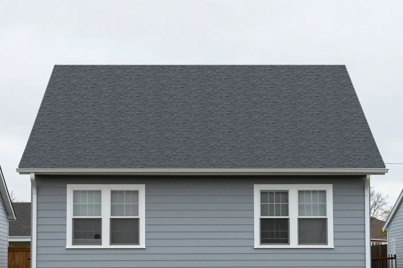 The same roof, replaced and clean